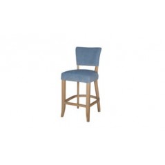 VL Duke Bar Chair Velvet - Blue