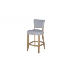 VL Duke Bar Chair Velvet - Light Grey