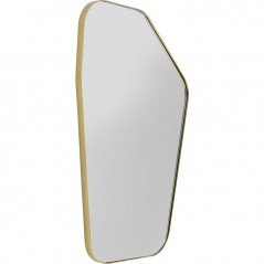 Wall Mirror Shape Brass 64x95cm