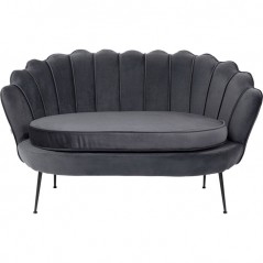 Sofa Water Lily 2-Seater Black Grey