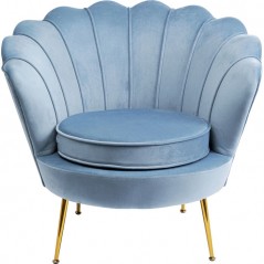 Armchair Water Lily Gold Aqua