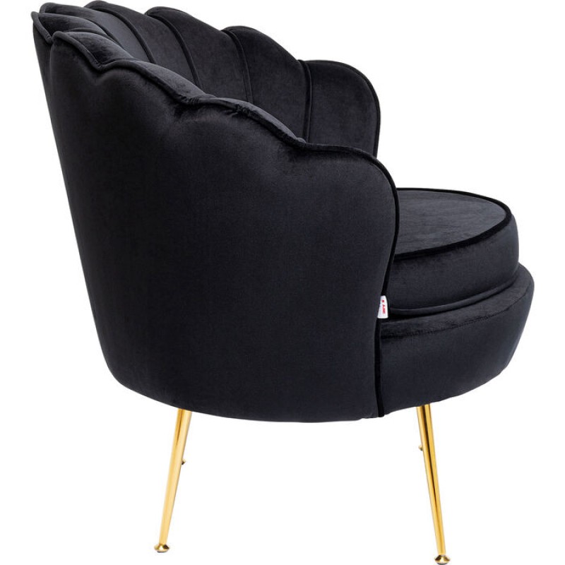 Armchair Water Lily Gold Black