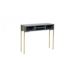 VL Madrid Console Table 900 - Grey and Gold
