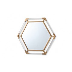 VL Marissa Hexagonal Mirror Gold