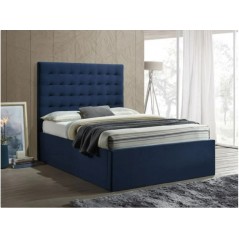 AM Myla 4ft 6 Bed Blue Velvet