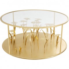 Coffee Table Flower Meadow Gold Ø80