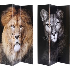 Room Divider King Lion vs Cat Girl 120x180cm