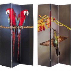 Room Divider Twin Parrot vs Cute Colibri 120x180