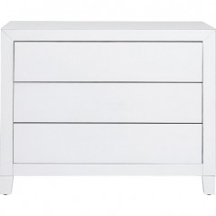 Dresser Luxury Push 3 Drawers White