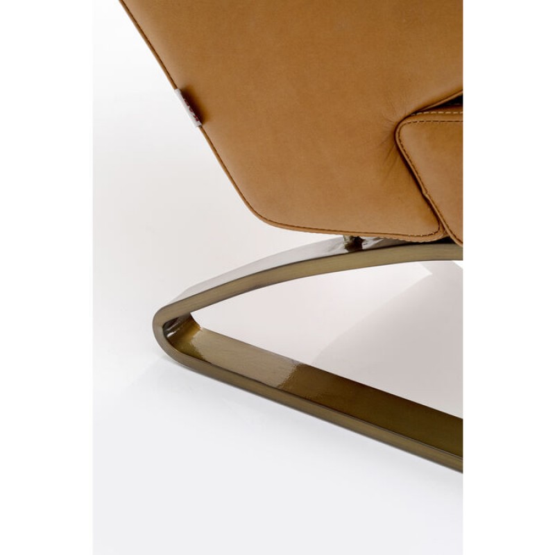 Armchair with Stool Breno Brown
