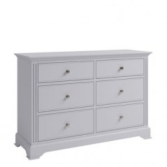 DC BP 6 Drawer Chest of Drawers Moonlight Grey