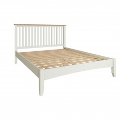 DC GA King-size Bed Frame Pure White/Light Oak