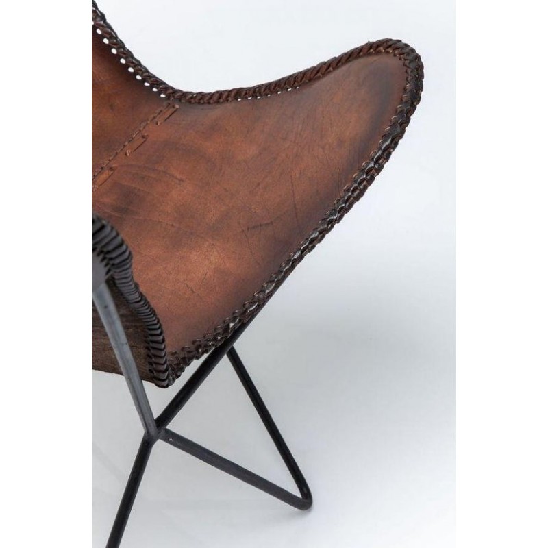 Armchair Butterfly Brown Econo