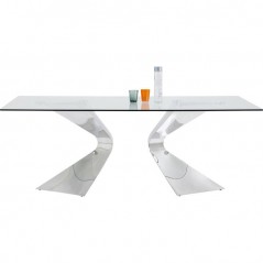 Table Gloria Chrome 100x200cm