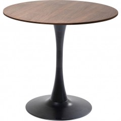 Table Schickeria Walnut Black Ø80cm