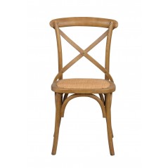 RO Cross Back Gasto Dining Chair Natural