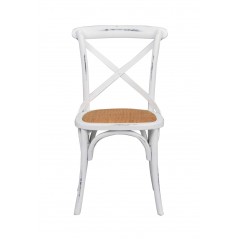 RO Cross Back Gasto Dining Chair White