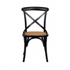 RO Cross Back Gasto Dining Chair Black