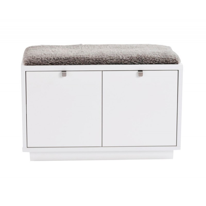 RO Confe Bench 2 Drawers White/Light Grey