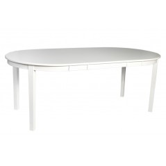 RO Witts Extending Dining Table Oval White