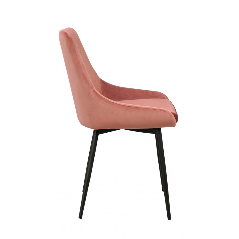 RO Sier Dining Chair Pink Velvet
