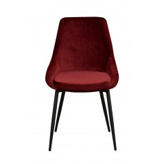 RO Sier Dining Chair Red Velvet