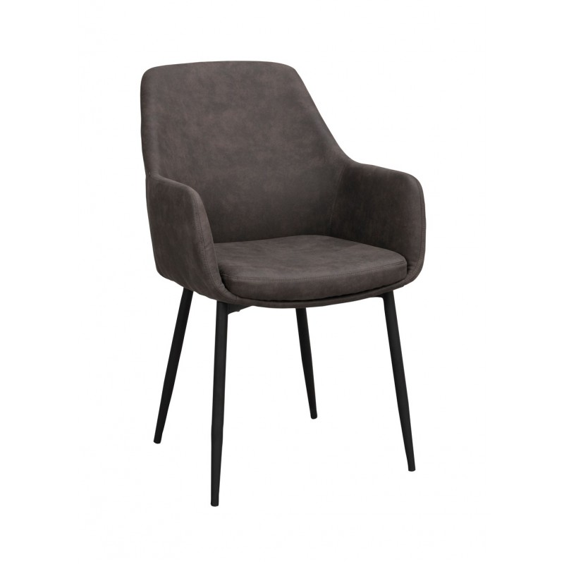 RO Reily Arm Chair Dark Grey/Black