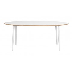 RO Fusio Dining Table Oval White