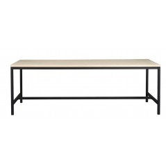RO Evere Dining Table Long White Pigmented