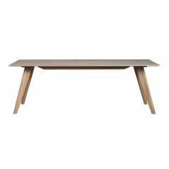 RO Frankl Extending Dining Table Grey