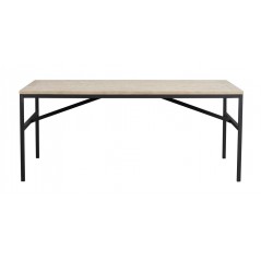 RO Gord Extending Dining Table White Pigmented