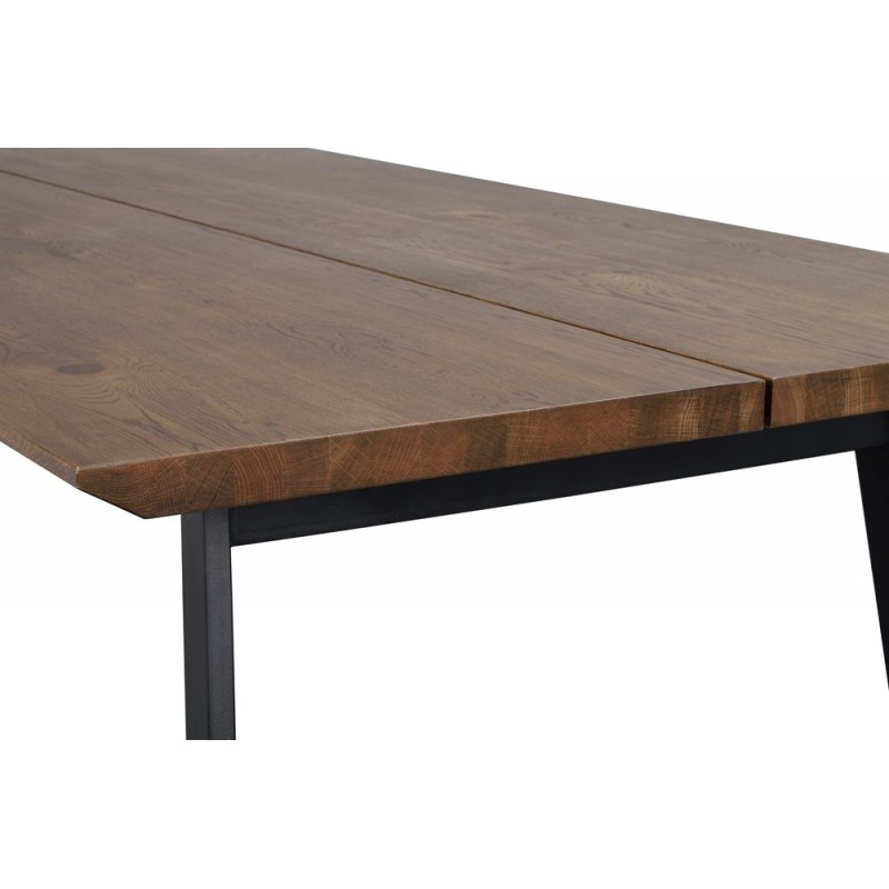 RO Melville Extending Dining Table Brown/Black