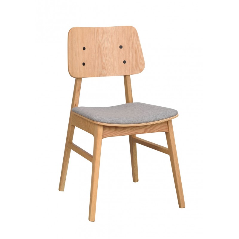 RO Nagano Chair Oak/Light Grey