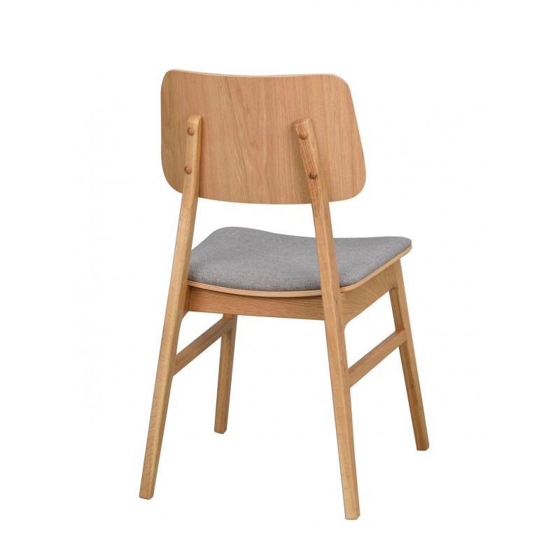 RO Nagano Chair Oak/Light Grey