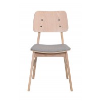 RO Nagano Chair Whitewash/Light Grey