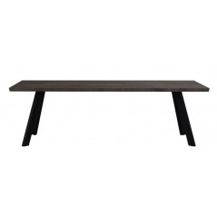 RO Fred Dining Table 240x100 Dark Brown/Black