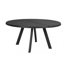 RO Fred Dining Table 160x160 Black/Black
