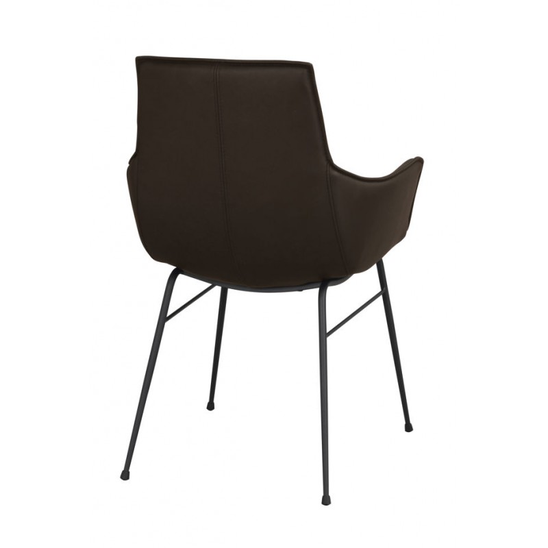 RO Lowell Fixed Arm Chair Brown/Black