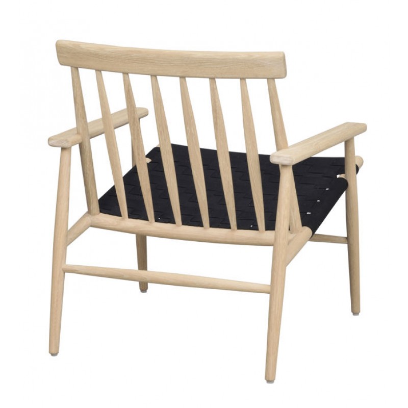 RO Canwood Lounge Chair Whitewash/Black