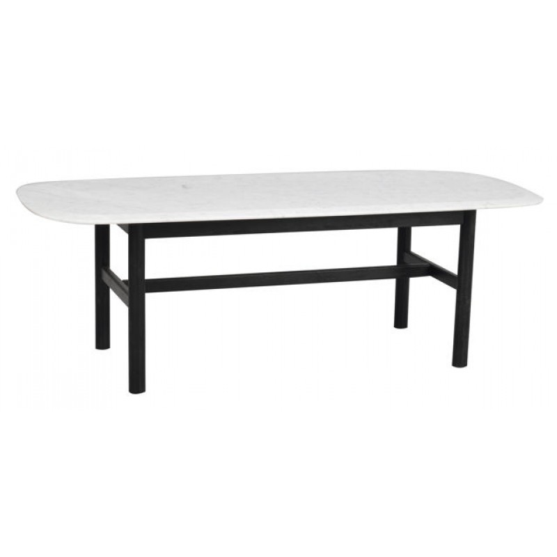 RO Hammond Coffee Table 135x62 Marble White/Black