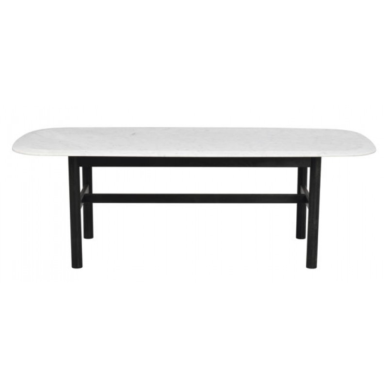 RO Hammond Coffee Table 135x62 Marble White/Black