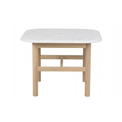 RO Hammond Coffee Table 62x62 Marble White/Whitewash