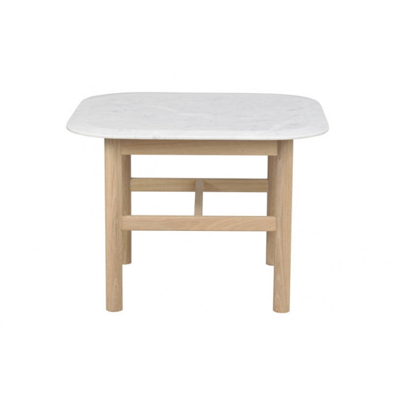 RO Hammond Coffee Table 62x62 Marble White/Whitewash