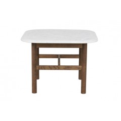 RO Hammond Coffee Table 62x62 Marble White/Brown