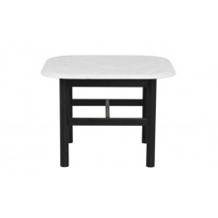 RO Hammond Coffee Table 62x62 Marble White/Black