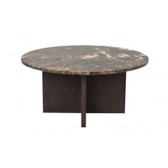 RO Brooksville Coffee Table Round Brown/Brown