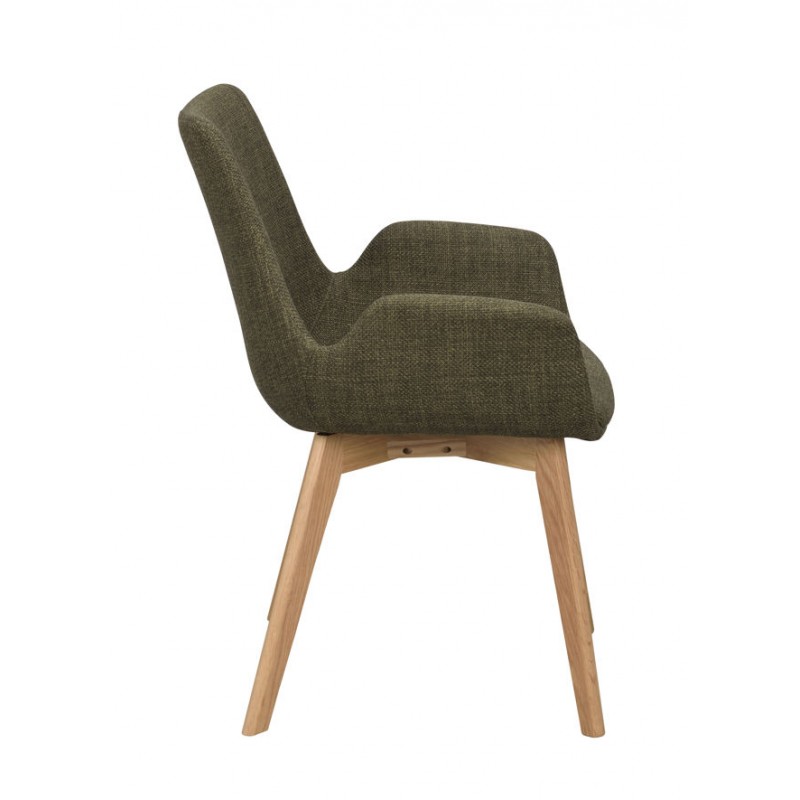 RO Drimsdale Arm Chair Green/Oak