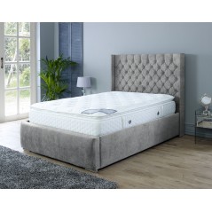 Nylasor Naples Grey All Buttoned 4ft Ottoman Bed