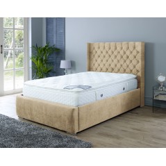 Nylasor Naples Sand Buttoned Headboard 3ft Bed