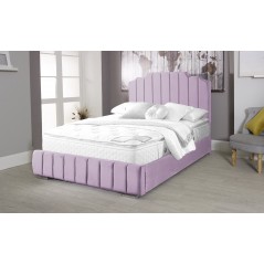 Oced Velvet Pink 4ft6 Ottoman Bed
